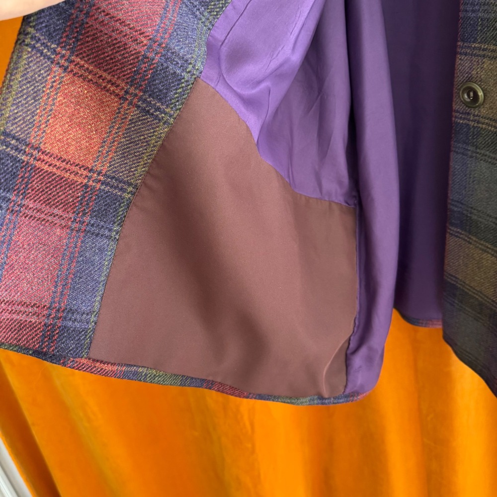 Vintage Triona Design Ireland Multicolor Donegal Tweed Plaid Wool Coat - Picture 13 of 13